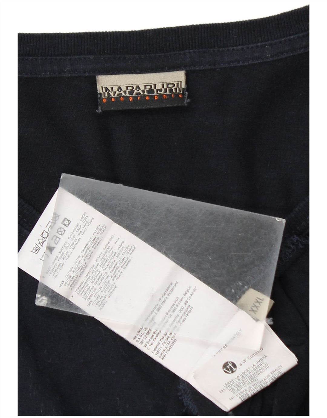 NAPAPIJRI Muška Geographic Graphic T-Shirt majica dugih rukava 3XL tamnoplavi pamuk