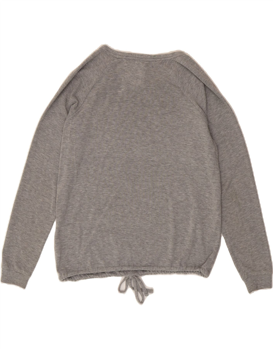SUPERDRY Womens Oversized Graphic Sweatshirt Jumper UK 10 Small Grey Vintage Superdry and Second-Hand Superdry from Messina Hembry 