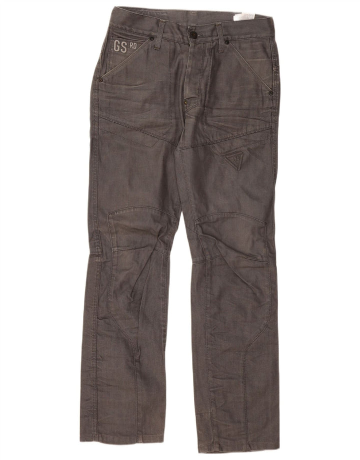 G-STAR muške ravne traperice W32 L34 Sivi pamuk