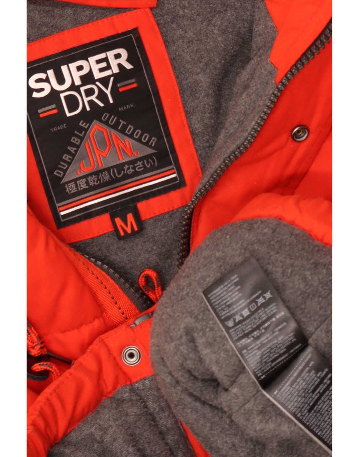 Superdry muška podstavljena jakna s kapuljačom UK 38 Srednje narančasti poliester