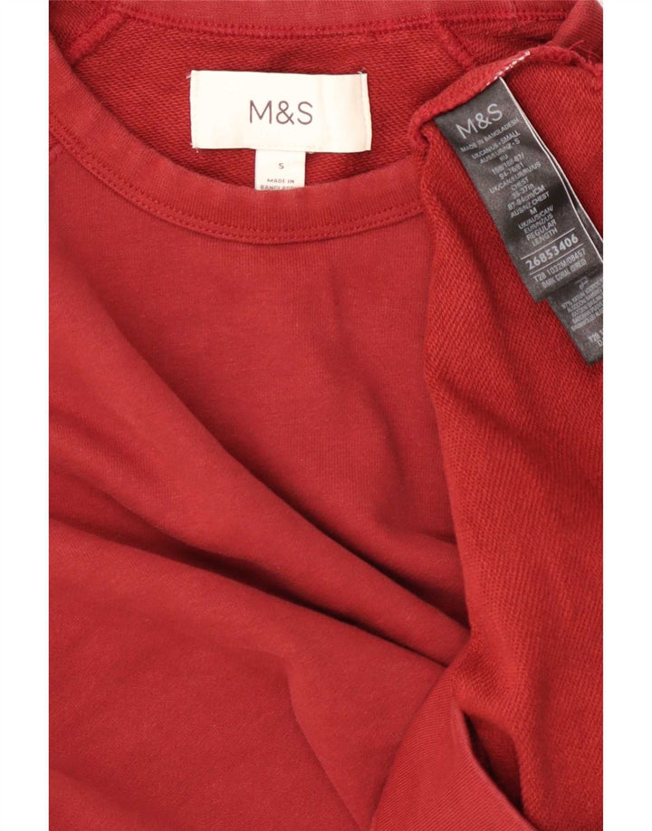 Marks & Spencer muški kratki džemper mali crveni pamuk