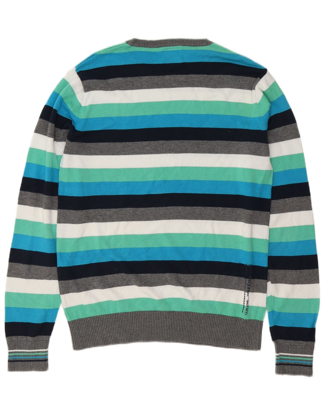 Jack & Jones muški pulover s okruglim izrezom na velike raznobojne pruge
