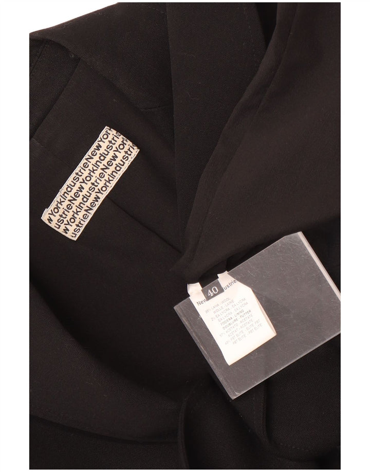 New York Industrie Ženska jakna s jednim gumbom EU 40 srednje crna vuna