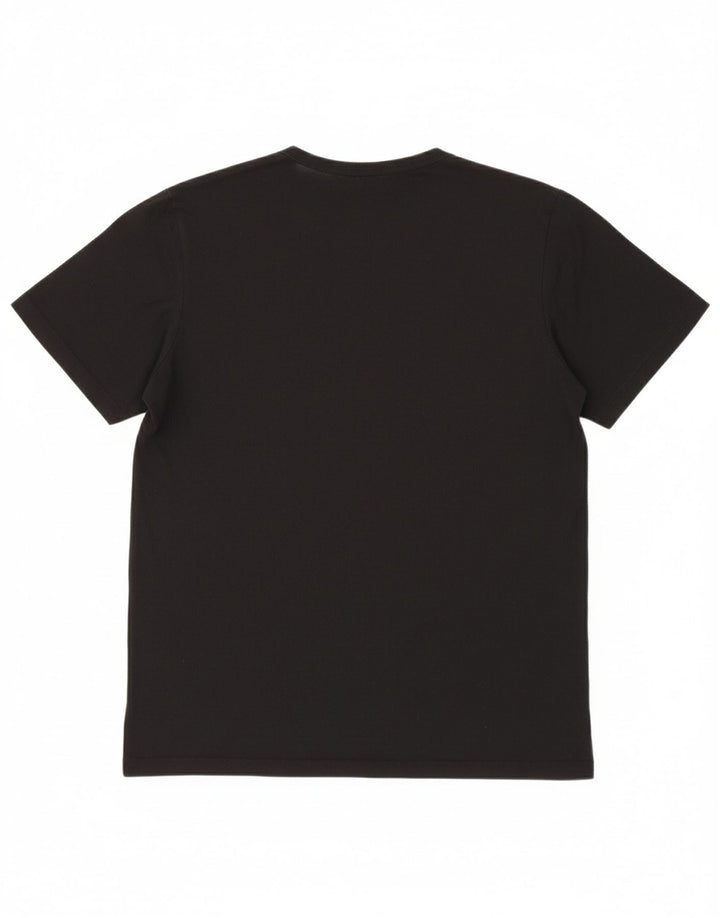 JACK & JONES Mens T-Shirt Top Medium Black Cotton