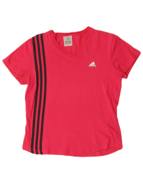 Adidas ženska majica kratkih rukava UK 10 Small Pink Cotton