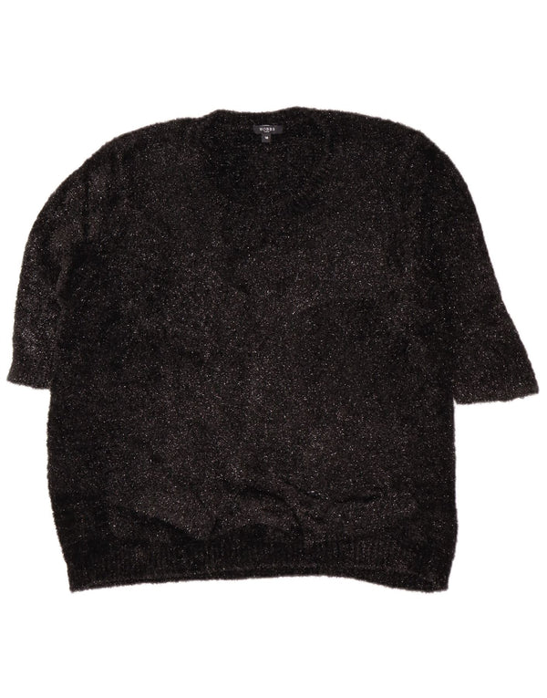 Hobbs ženski džemper s okruglim izrezom 3/4 rukava UK 18 XL crni s flekama