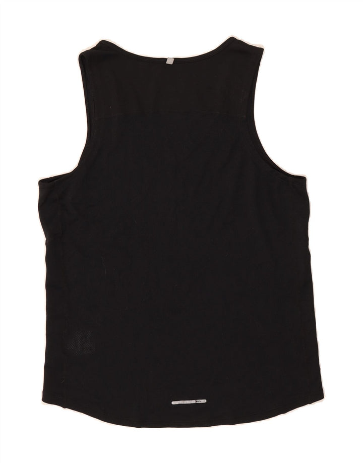 NIKE Womens Dri Fit Vest Top UK 14 Medium Black Polyester Vintage Nike and Second-Hand Nike from Messina Hembry 