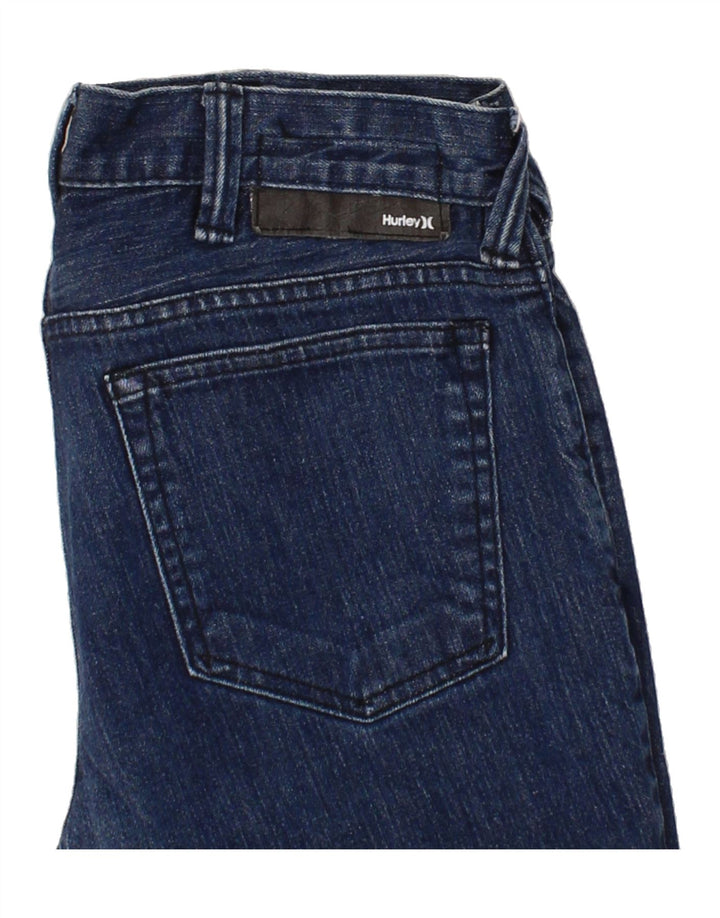 HURLEY Womens Slim Jeans W29 L29 Navy Blue Cotton Vintage Hurley and Second-Hand Hurley from Messina Hembry 