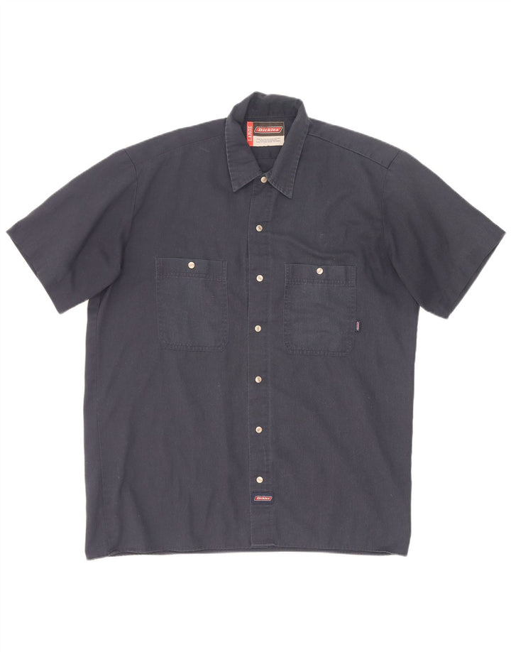Dickies muška košulja kratkih rukava, veliki tamnoplavi poliester