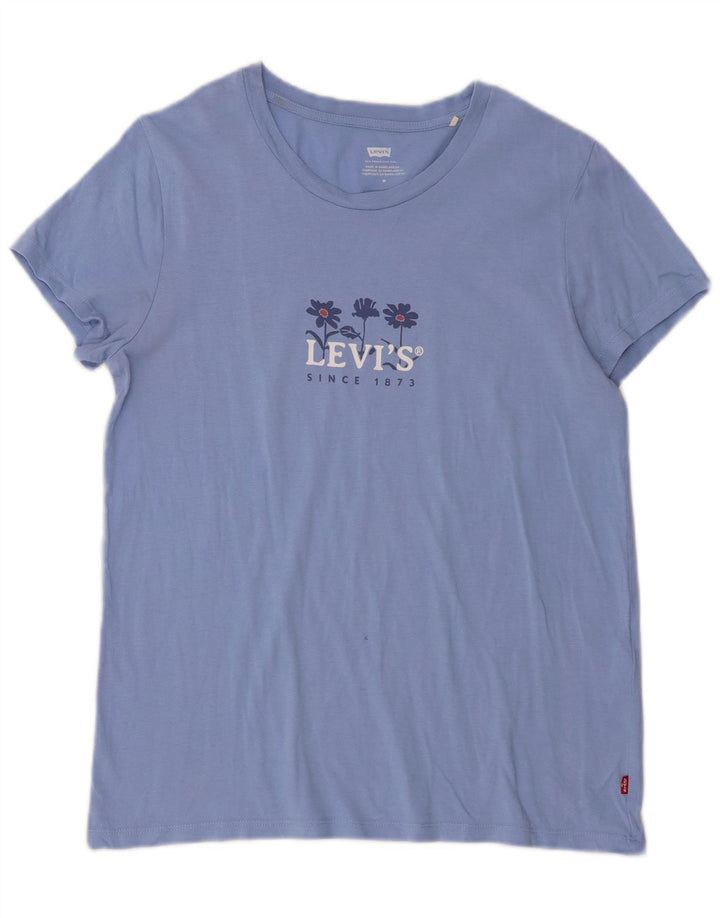 Levi's ženska majica kratkih rukava s grafičkim motivima UK 12 Srednje plavi pamuk