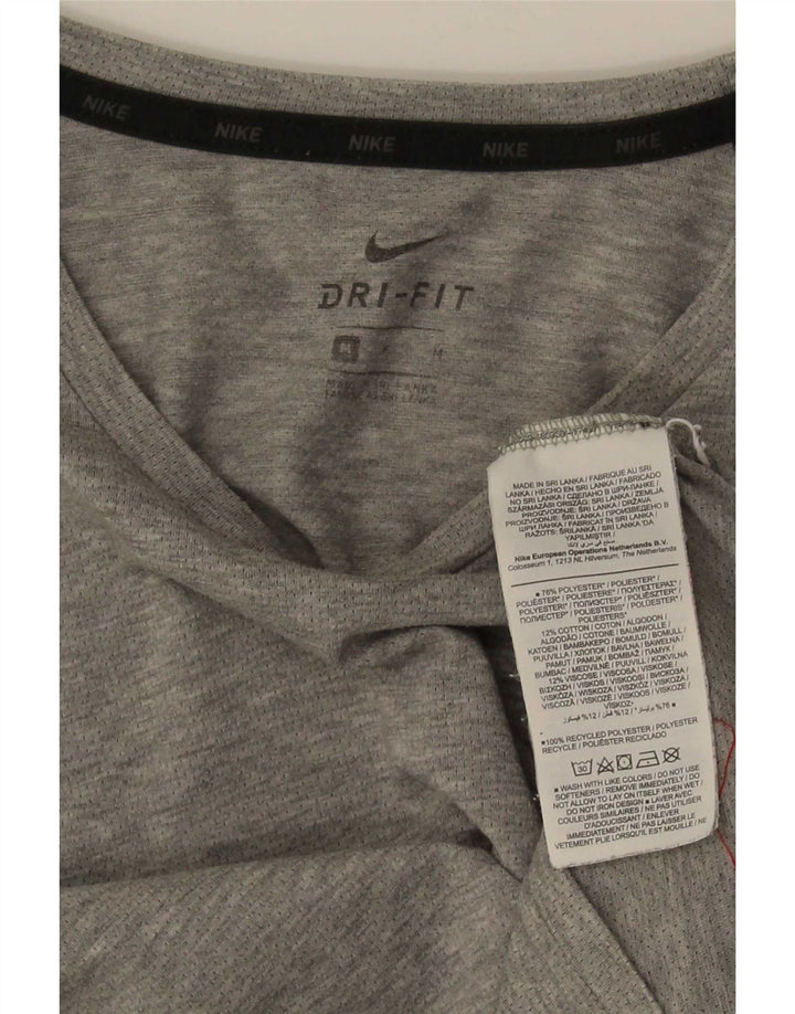 Nike Dri Fit T-Shirt Top srednje sivi flekasti poliester