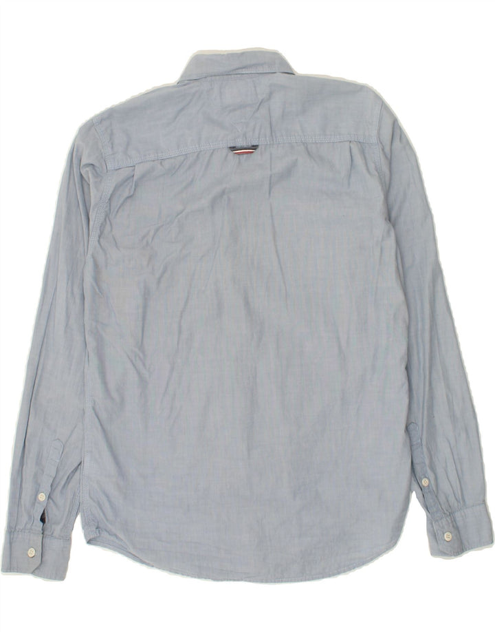 TOMMY HILFIGER Mens Shirt Medium Blue Cotton Vintage Tommy Hilfiger and Second-Hand Tommy Hilfiger from Messina Hembry 