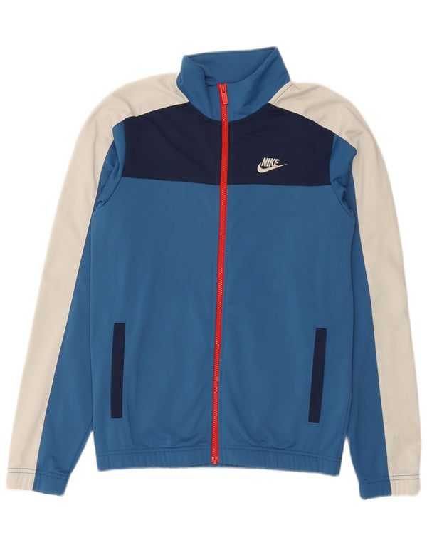Nike muška trenirka gornja jakna XS plavi poliester u boji