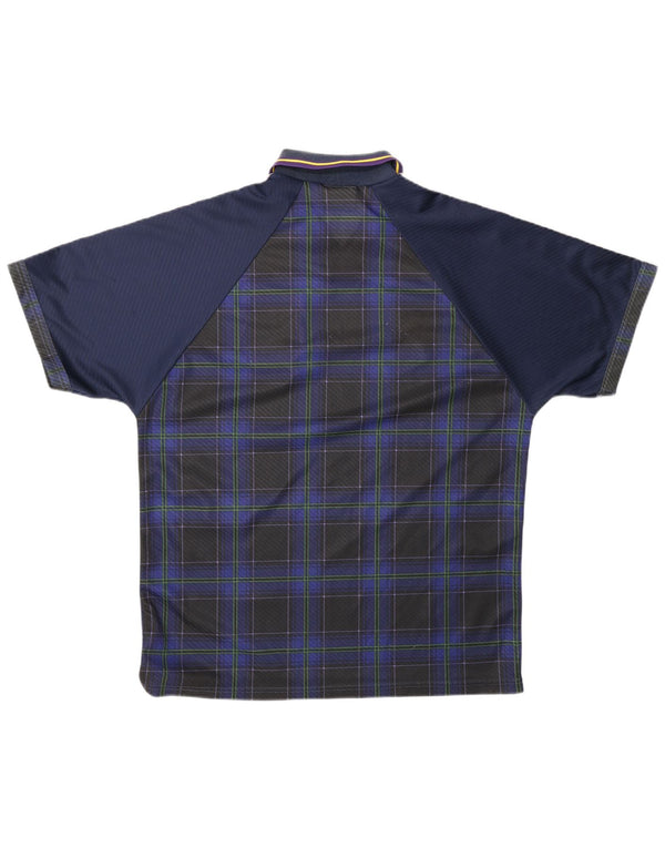 Umbro Mens Scotland home 1994-1995 Nogometna majica Large Navy Blue Sports