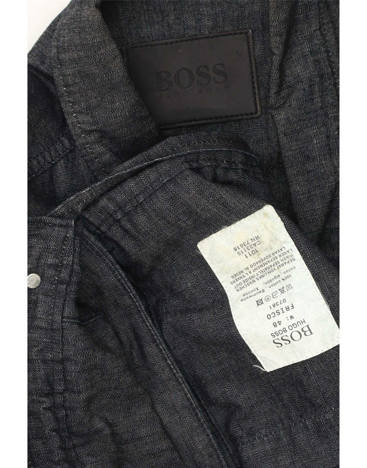 Hugo Boss muška pomoćna jakna IT 48 Srednje tamnoplavi pamuk