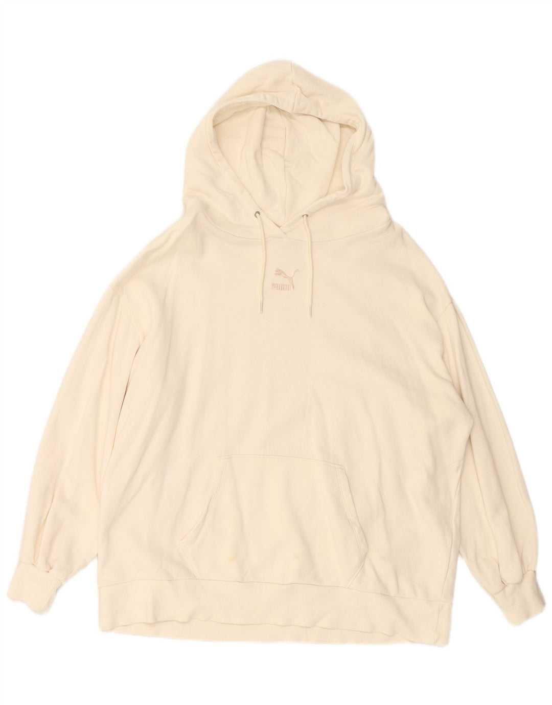 PUMA Ženska velika majica s kapuljačom UK 14 Srednje bijeli pamuk