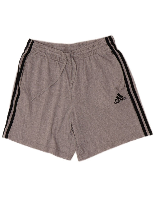 Adidas muške sportske kratke hlače srednje sive boje od pamuka