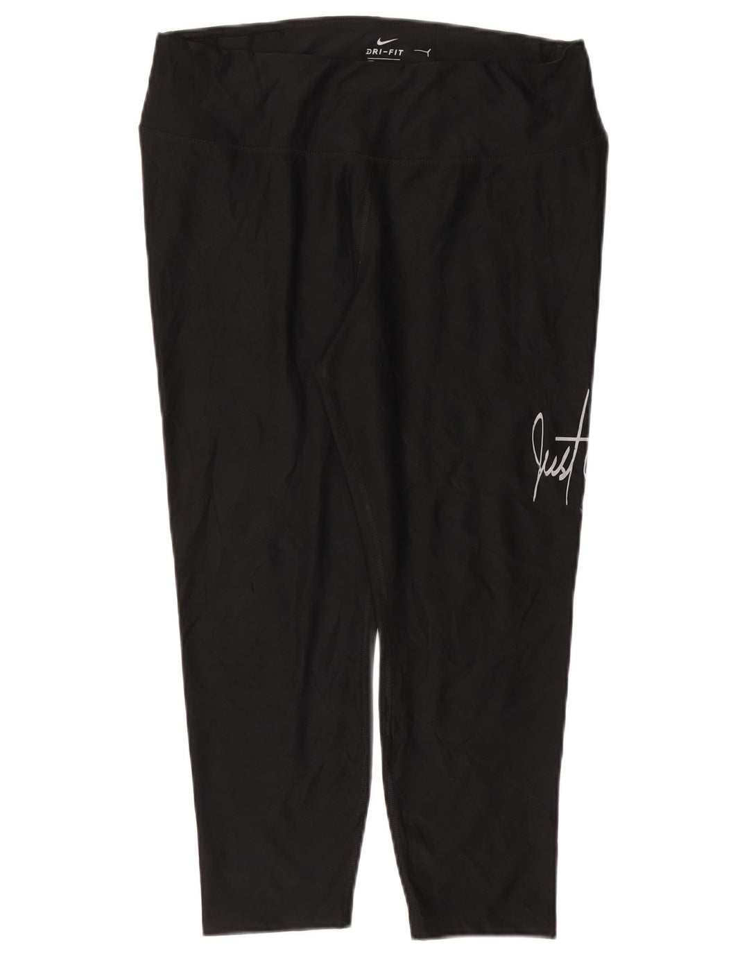 NIKE ženske Dri Fit Graphic Capri tajice UK 18 XL crni poliester