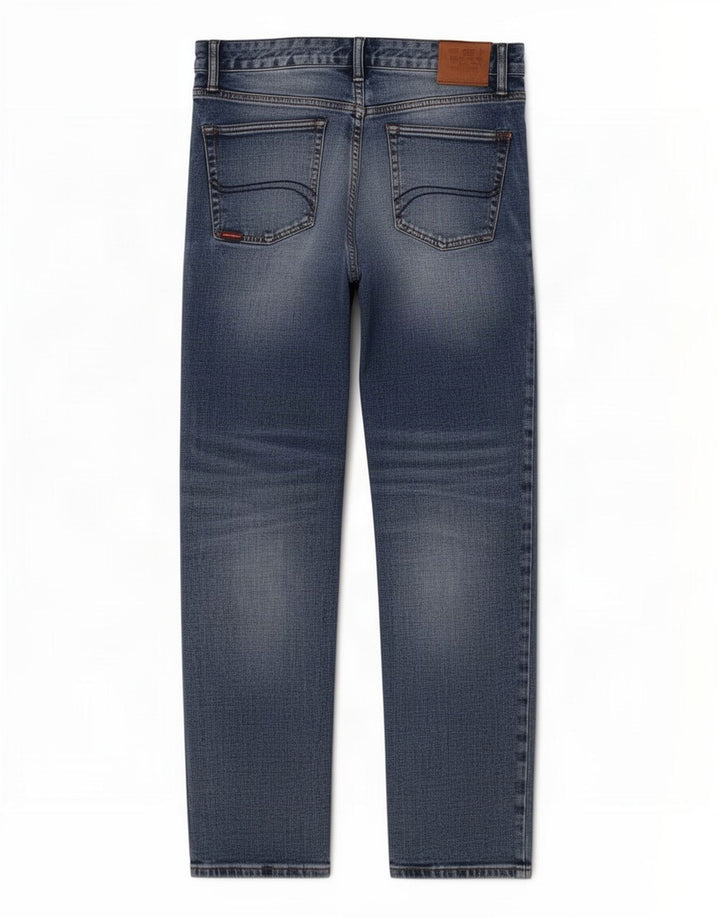 Superdry muške ravne traperice W34 L29 plavi pamuk