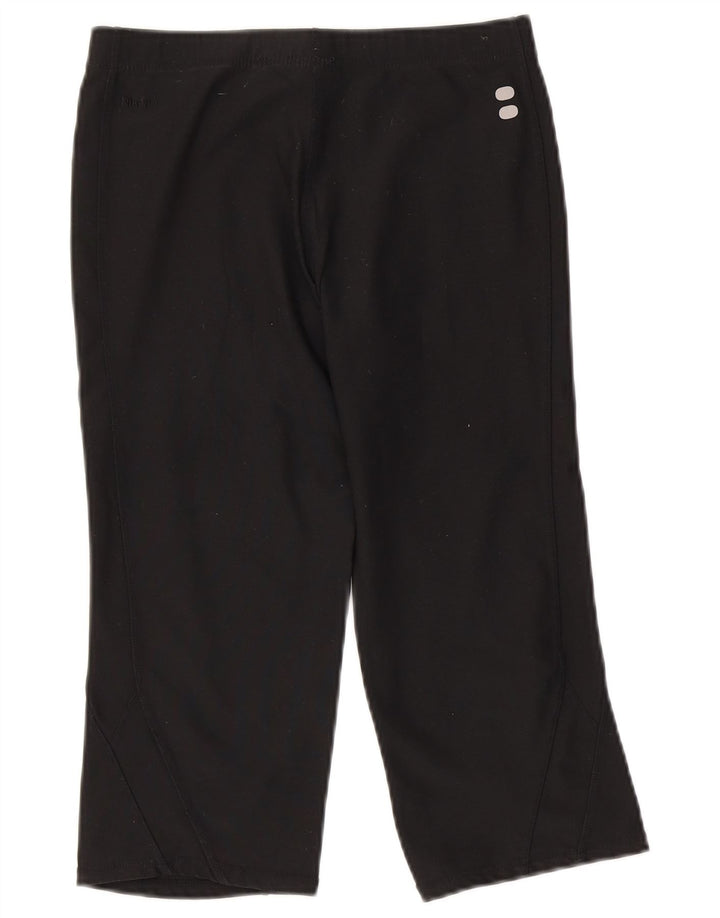 Nike ženske Capri tajice UK 10/12 Srednje crni poliester