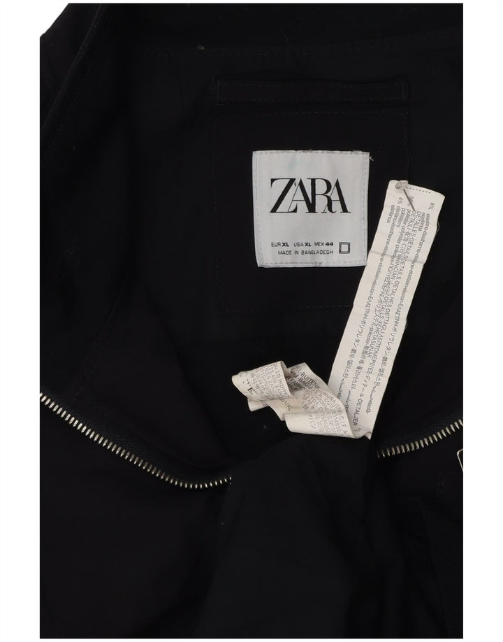 Zara muška bomber jakna UK 42 XL crni poliester