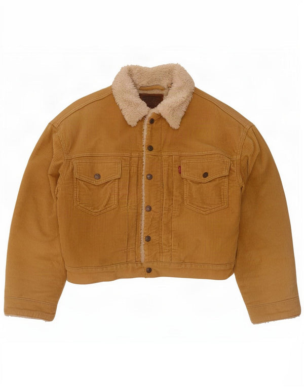 Levi's ženska prekomjerna jakna Sherpa od samta UK 10 Small Beige