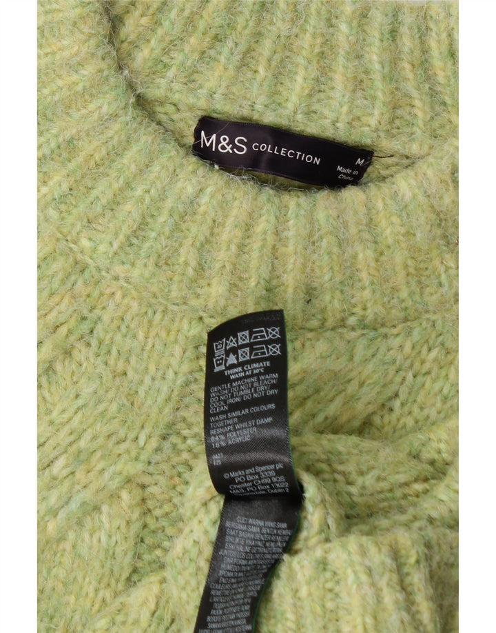 Marks & Spencer ženski džemper s okruglim izrezom UK 14 Srednje zelena