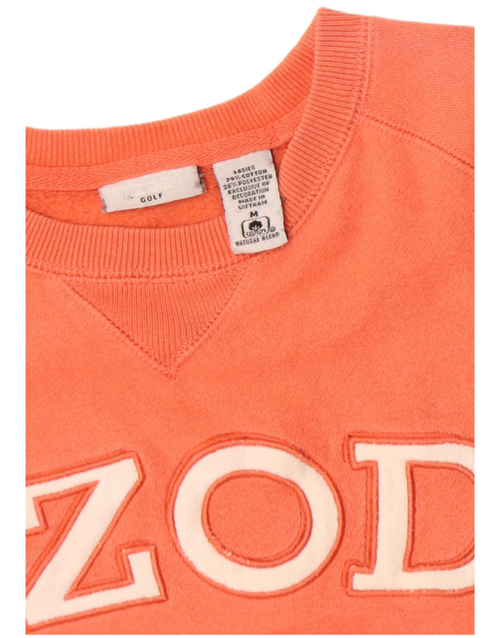 Izod ženski džemper s grafičkim motivima UK 14 srednje narančasti pamuk