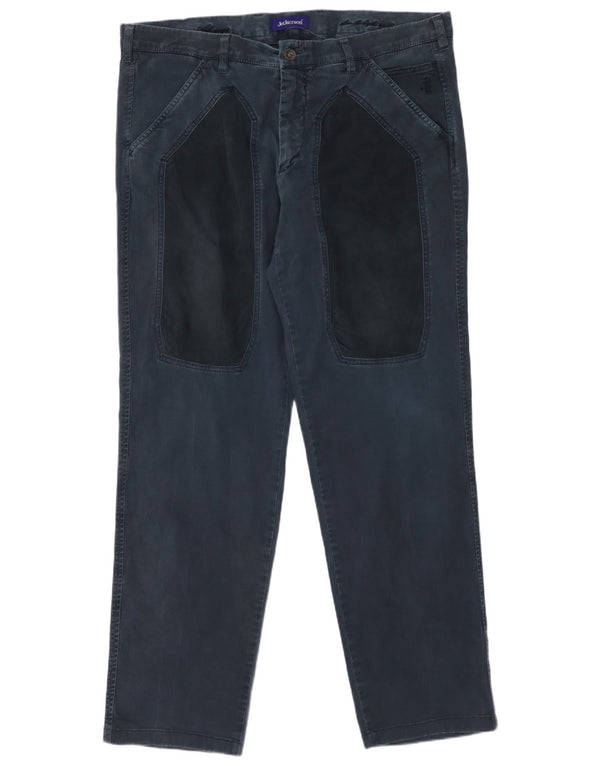 Jeckerson Mens Regular Chino hlače W40 L32 Blue Cotton