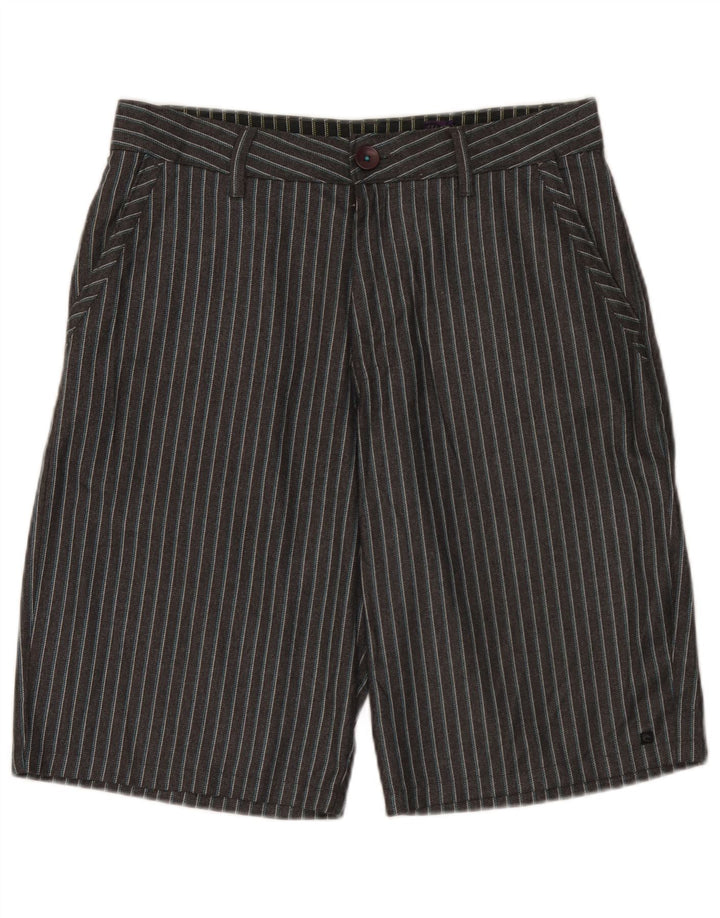 Rip Curl muške chino kratke hlače W32 srednje sivi prugasti poliester