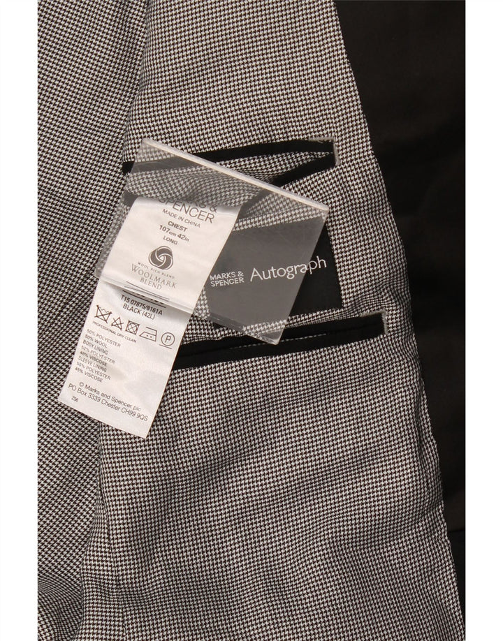 Marks & Spencer muška jakna s autographom 2 gumba UK 42 XL crna