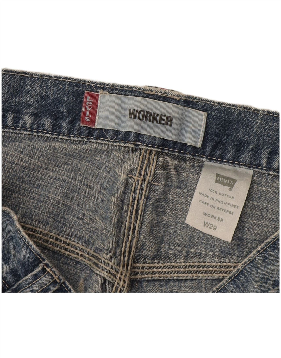 Levi's muške kratke traper radne odjeće W29 srednje plavi pamuk