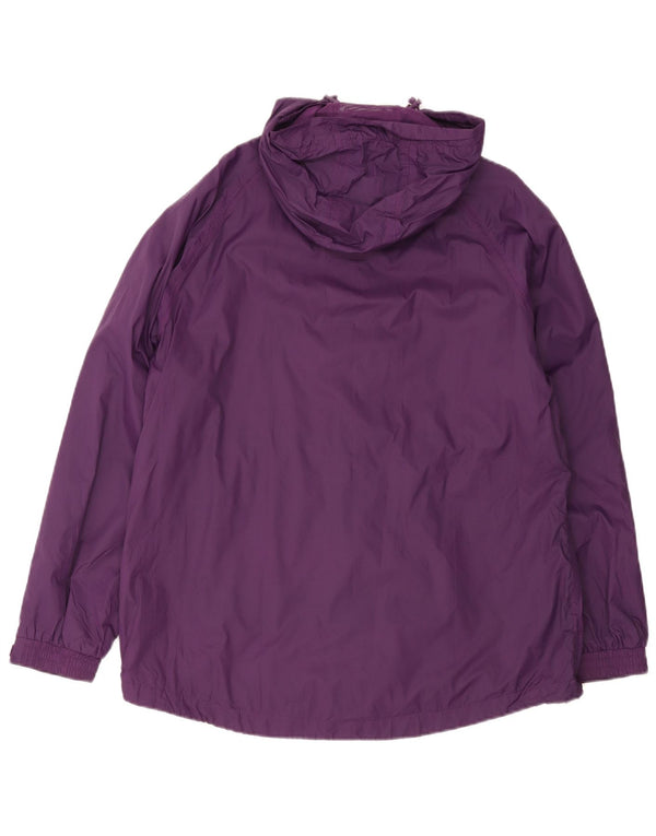 Mountain Warehouse Ženska široka kišna jakna s kapuljačom UK 18 XL Ljubičasta