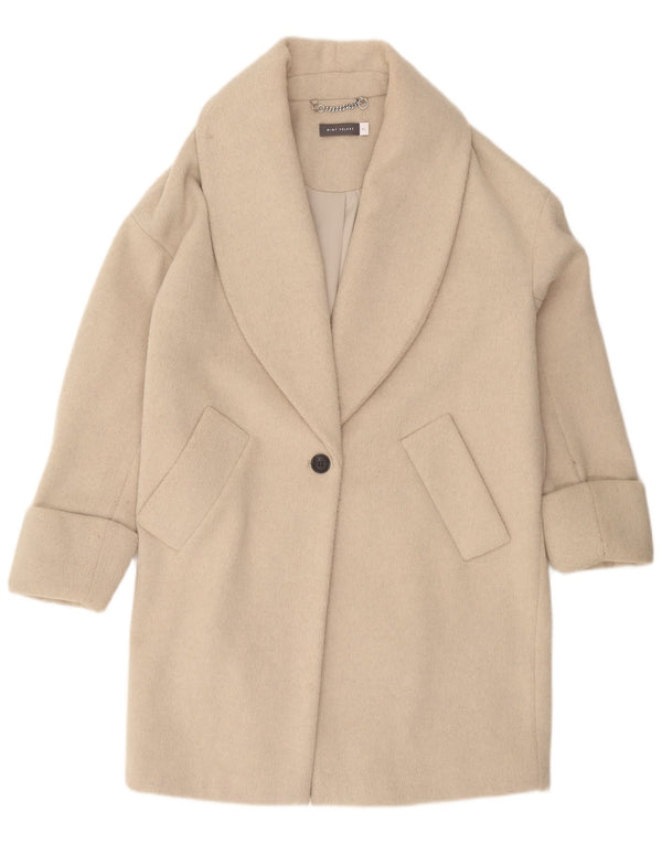 MINT VELVET Ženski preveliki kaput UK 6 XS bež poliester