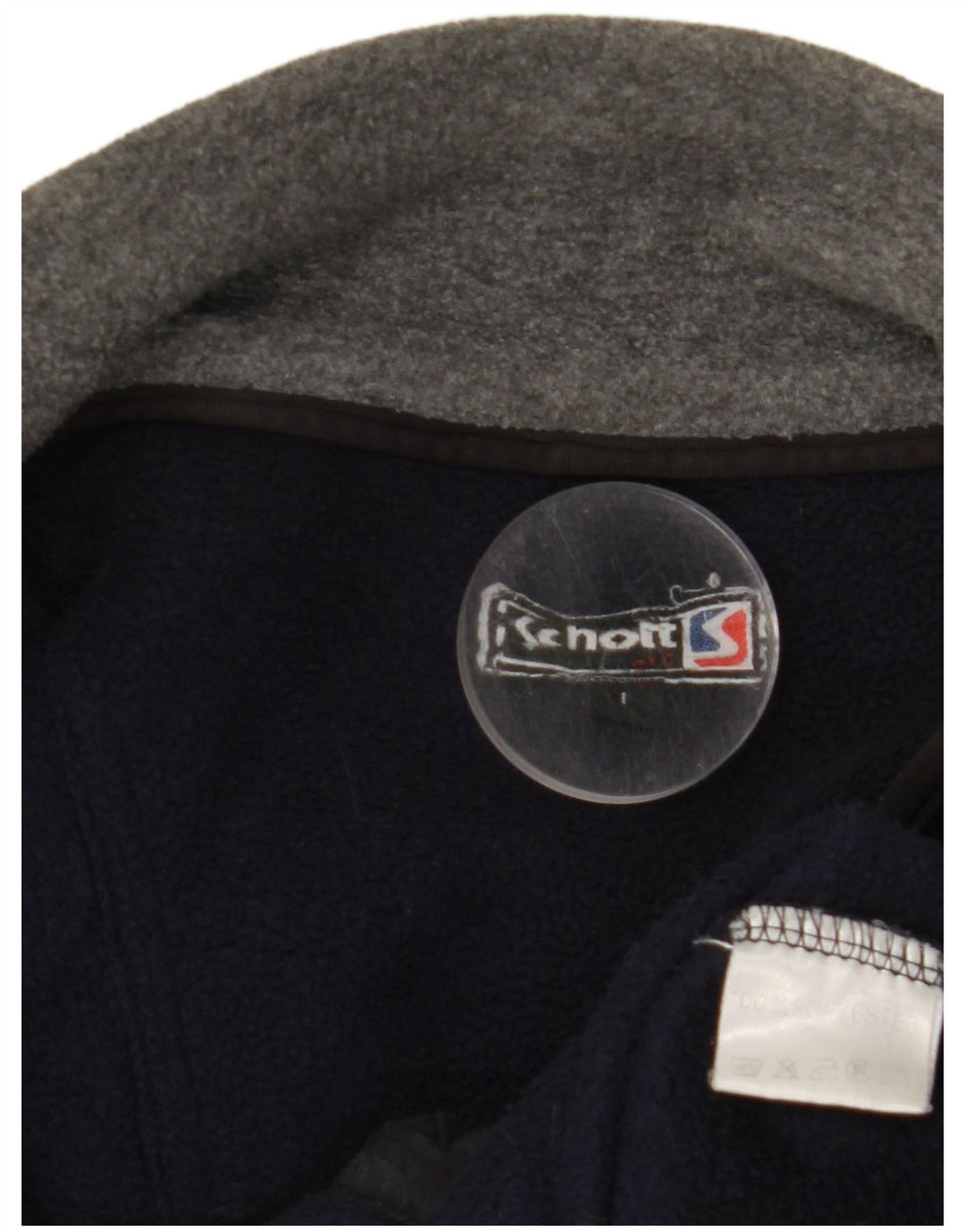 SCHOTT muška jakna od flisa UK 40 veliki tamnoplavi poliester