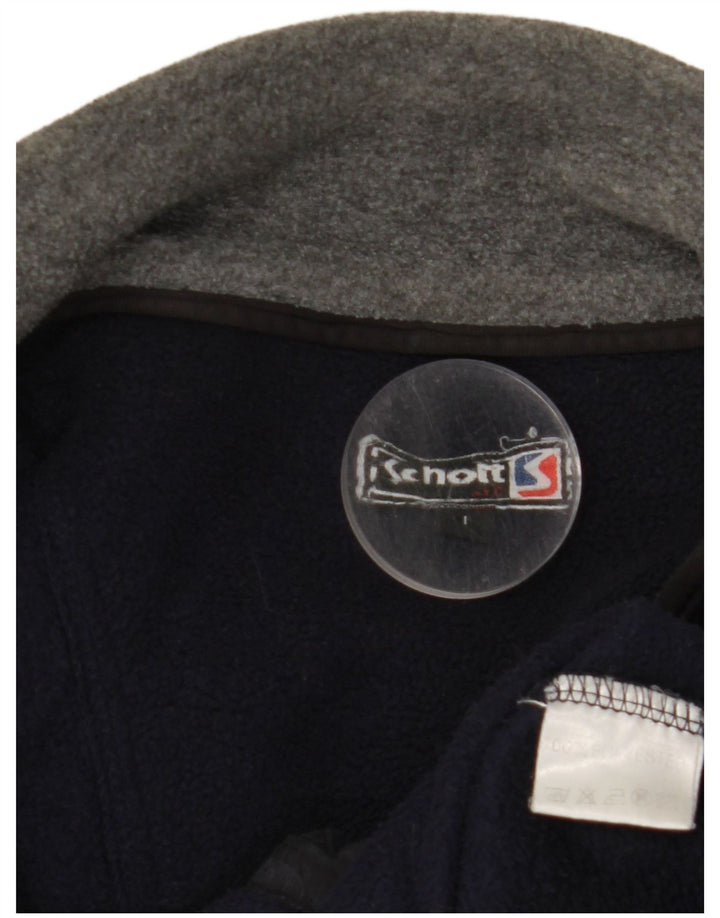 SCHOTT muška jakna od flisa UK 40 veliki tamnoplavi poliester