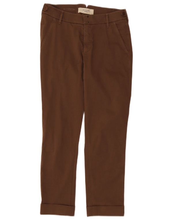 Max Mara ženske vikend chino hlače niskog struka UK 4 XS W28 L26 smeđe