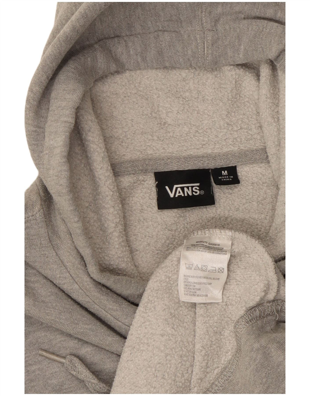 VANS muška majica s kapuljačom s kapuljačom, srednje sivi pamuk