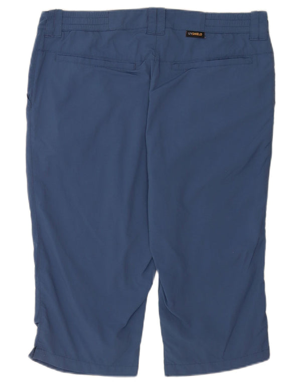 Jack Wolfskin ženske chino kratke hlače UK 12 srednje W32 plavi poliamid