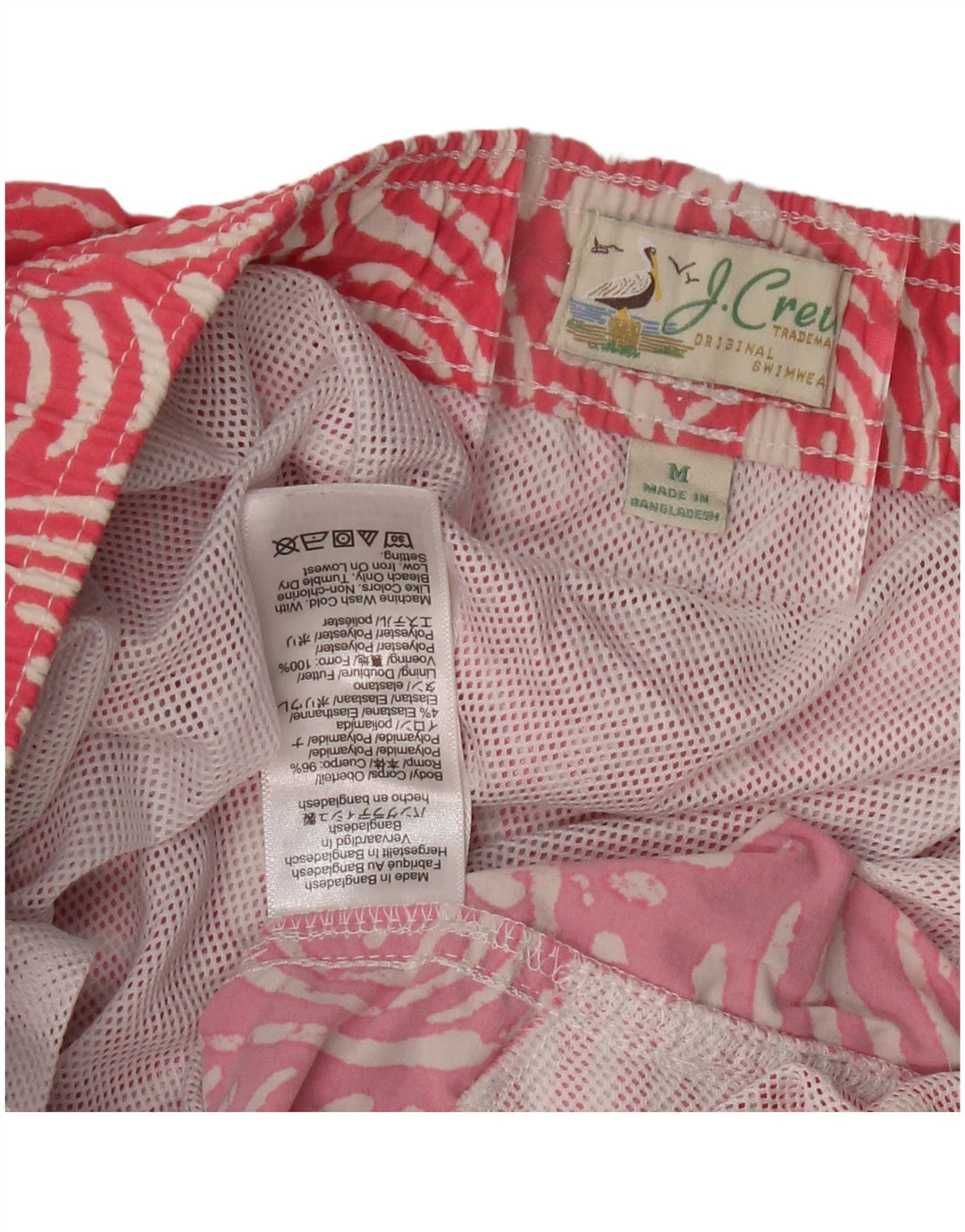 J. CREW Muške kratke hlače za kupanje Srednje ružičasti Paisley poliamid