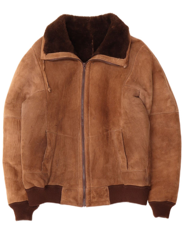 Vintage muška jakna od šikara IT 52 XL smeđe boje
