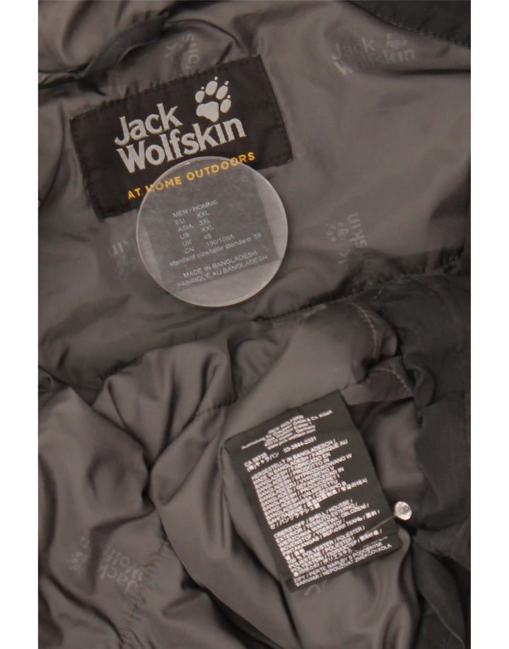 Jack Wolfskin muška vjetrovka s kapuljačom UK 48 2XL crni poliester