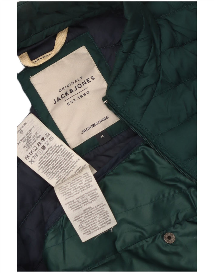 JACK & JONES Muška podstavljena jakna UK 38 Srednje zeleni poliester