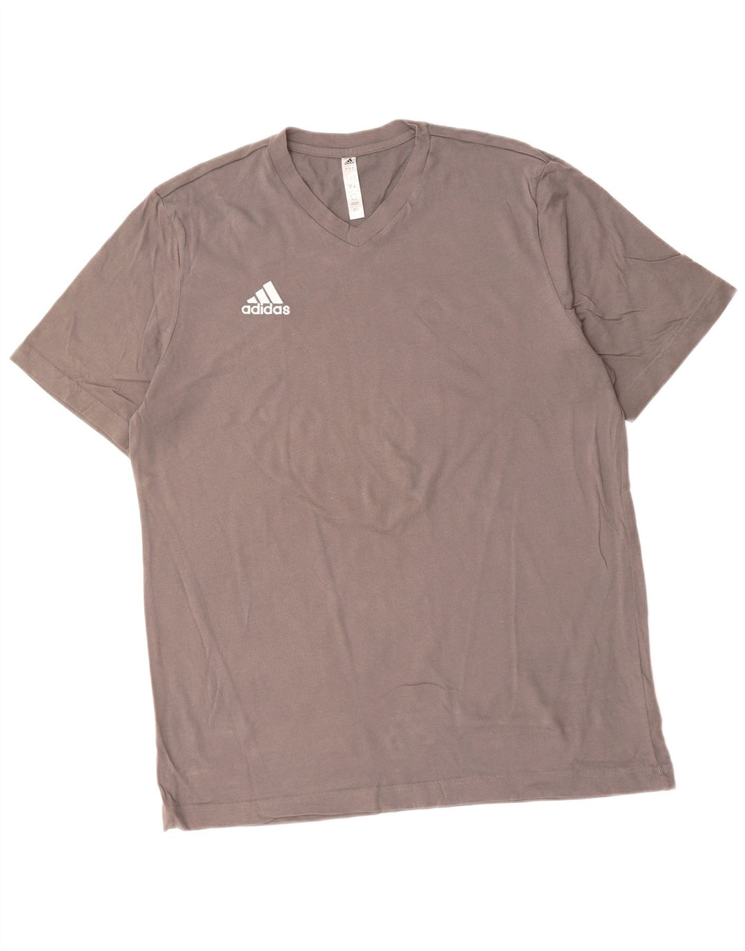 ADIDAS Mens T-Shirt Top Large Grey Cotton
