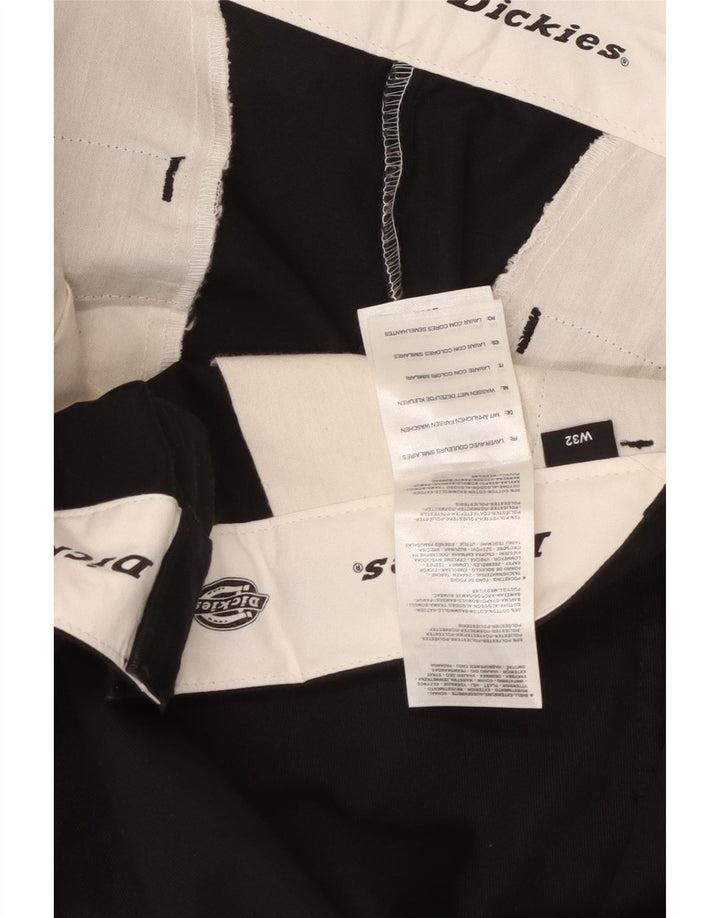 Dickies muške ravne chino hlače W32 L27 crni poliester
