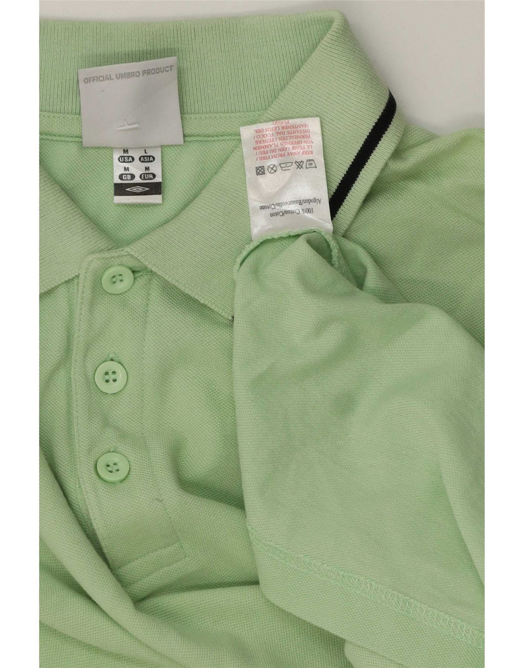 Umbro muška polo majica srednje zelene pruge, pamuk