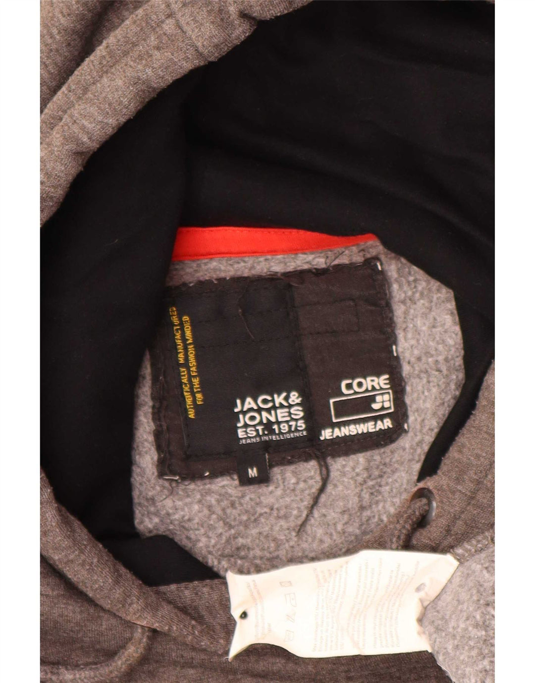 Jack & Jones muška majica s kapuljačom s kapuljačom srednje sive boje od pamuka