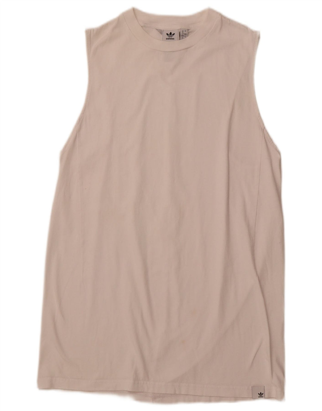 ADIDAS ženska majica kratkih rukava bez rukava UK 16 Velika bijela pamučna haljina