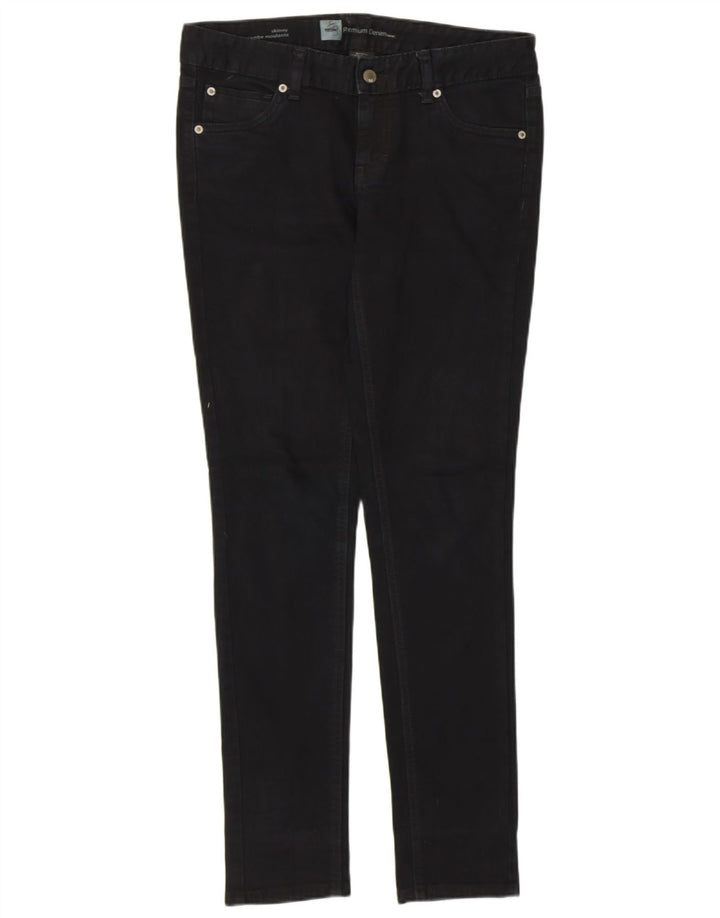 Mossimo ženske rastezljive uske traperice US 4 male W30 L30 crni pamuk