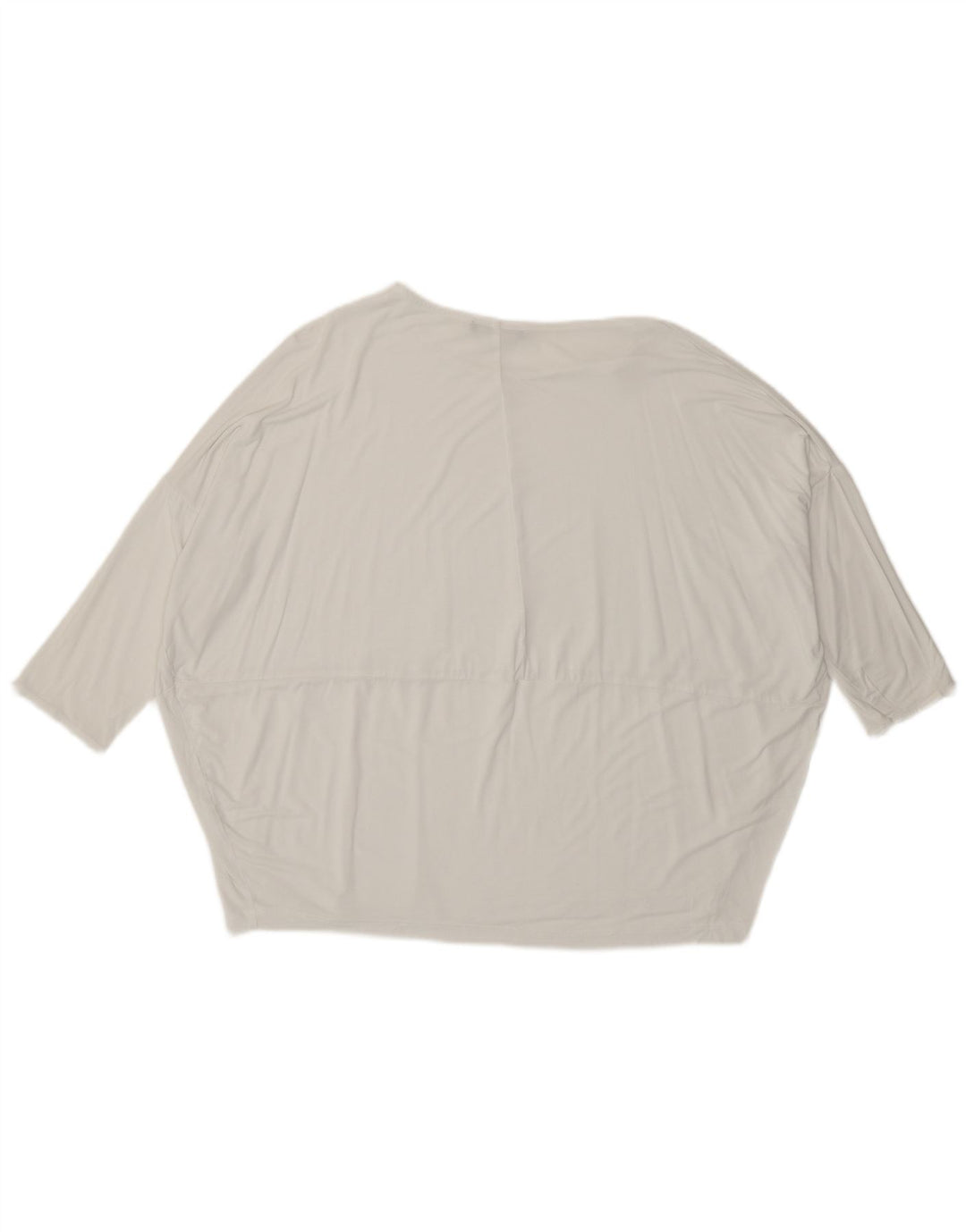 ZARA Womens Oversized Top 3/4 Sleeve UK 14 Medium White